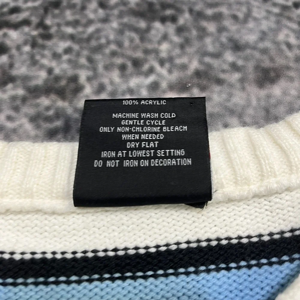Vintage Southpole Sweater Crewneck Mens XXL White Blue Hip-Hop Y2K 2000s‎